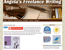 Tablet Screenshot of angelasfreelancewriting.com